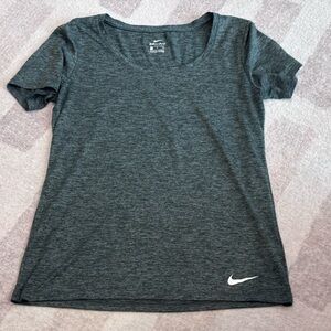 Nike Gray Short Sleeve Tee Athletic Wear